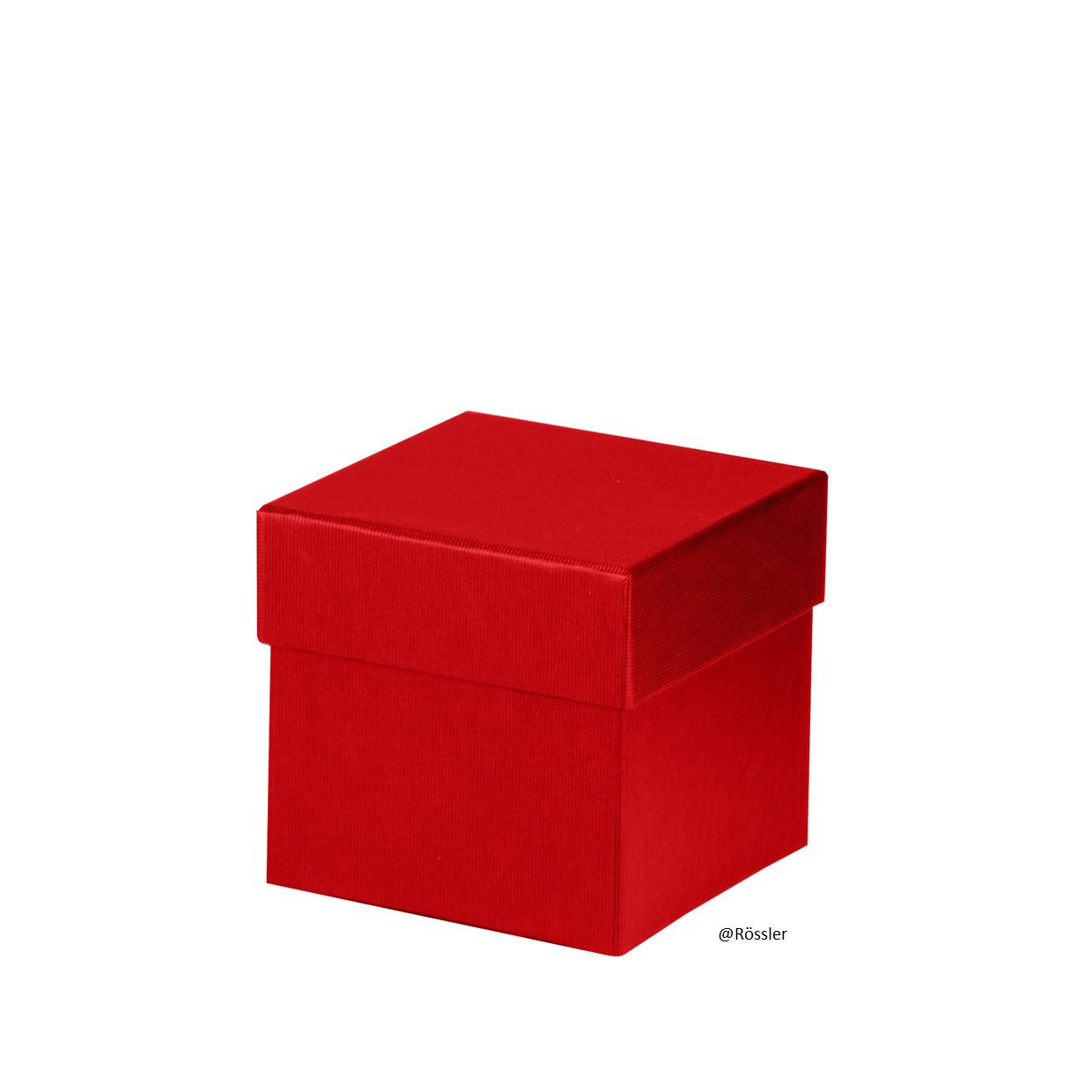 Geschenkschachtel 65x65x65 mm Rot